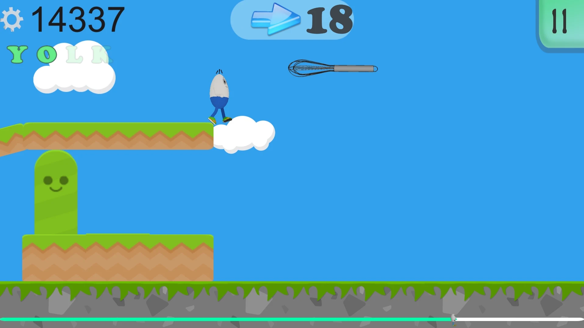 Egg Racer Runner Action